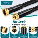 Garden Hose 100FT, Non-Expanding Lightweight Water Hose With 10-Function Nozzle, Leak-Proof, No-Knot, Easy to Carry and store, Wear-Resistant, Sturdy, 3/4GHT, Designed for Garden, Yard, Outdoor