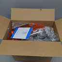 Modern Ceramic Table Lamp, 24.5" Living Room Lamps 3-Way Dimmable Gray Nightstand Lamp with White Shade|Tall Bedside Lamp Desk Decor Lamps for Bedrooms Farmhouse Office End Table Lamps(Bulb Included)