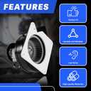 A157/A182 Furnace Draft Inducer Blower Fan Motor Fit for Jakel J238-112-11128/J238-112-11258 Goodman B1859005/B1859005S, 60HZ 1.7A 115V 2000RPM