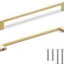 Southern Hills 5 Pack Gold Cabinet Pulls 8.75 Inch/224 mm - Heavy-Duty Premium Brushed Gold Cabinet Handles & Drawer Handles, Modern Design