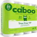 Caboo Tree Free Toilet Paper | Septic Safe, Eco Friendly, Chemical Free, Non Toxic | 2 Ply Toilet Tissue, Pack of 24 Double Rolls, 300 Sheets Per Roll