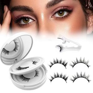 Magnetic Eyelashes with Applicator, 2025 New Reusable Magnetic Lashes Natural Look No Glue or Liner Needed