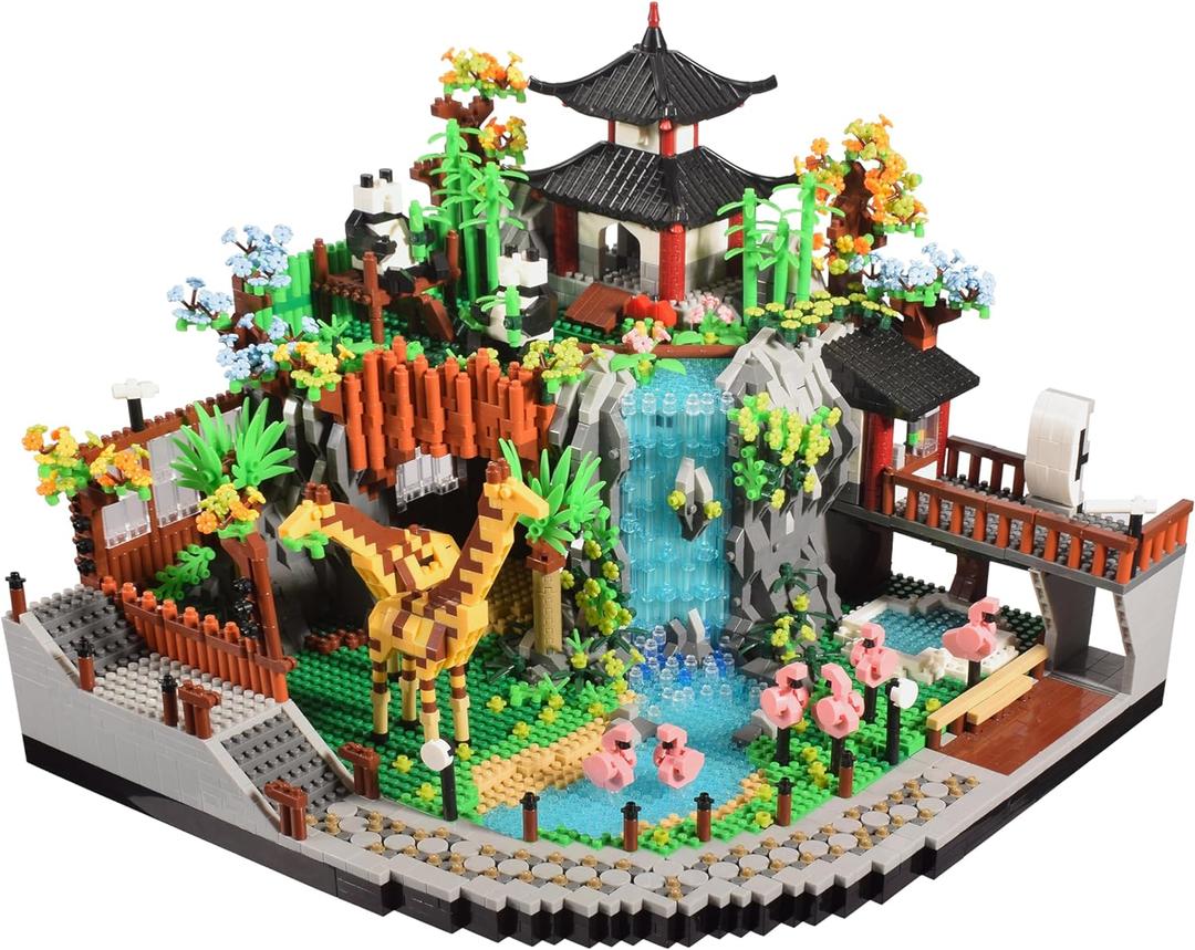 Zoo Micro Building Blocks Set 5000PCS for Adults or Teens Ages of 14+, Animals Park DIY Modle Kit in Living Room or Office Decorative Items, Collection Model for Lovers