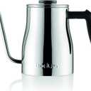 Bodum Bistro Gooseneck Stovetop Water Kettle, Chrome, 34 Ounce (1.1 Quarts)