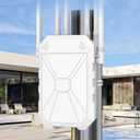 AX1800 Outdoor WiFi 6 Extender, High Power Outdoor WiFi Extender Signal Booster, Long Range Outdoor WiFi Access Point, IP67 Weatherproof, PoE Power Supply, for Starlink, Cameras, Patio, Camping,RV