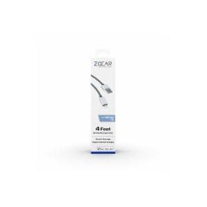 ZGear Lightning Tip Braided Charge Cable, 4 ft 