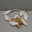 EERKEOD Baby Crib Mobile Bear Nursery Mobile for Boys Girls Teddy Velvet Mobile Nursery Decor for Infant Bedroom Hanging Baby Mobile for Bassinet Newborn Baby GiftBrown Bear