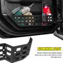 MAIKER OFF ROAD Front Organizer Tray Door Storage Box Door Side Insert Organizer for Jeep Wrangler JL JLU 4XE 2018-2025 & Gladiator JT 2020-2025 Accessories