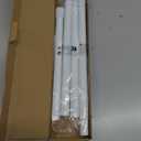 Adjustable Shower Curtain Rod 28 to 64.5 Inches, Small Spring Tension Curtain Rod, No Drill Curtain Rods for Windows, Bathroom, Closet, Non-Slip, Anti-Rust, 0.86" Diameter, White