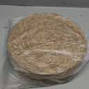 GENMOUS Woven Placemats Set of 10,12" Round Placemats Natural Water Hyacinth Boho Placemats,Farmhouse Rattan Chargers for Dinner Plates,Rustic Braided Wicker Table Mats for Dining Table,Home,Wedding