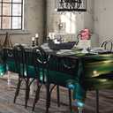 Cheerland Pirate Party Tablecloth Skull Treasure Tableware Skeleton Caribbean Pirates Ship Dock Backdrop for Halloween Decorations Home Decor Costume Birthday Party Supplies 9x5 Ft