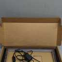 EDISHINE Modern LED Table Lamp, Stepless Dimmable Minimalist Bedside Lamp, MAX 750LM, 3 Color Temperature, Switch Control Nightstand Lamp for Living Room Bedroom, Angle Adjustable (Wood Grain Walnut Color)