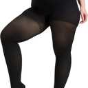 Plus Size Compression Tights for Women 20-30 mmHg with Closed Toe - Womens Graduated Compression Pantyhose for Swelling, Sclerotherapy, Pregnancy Circulation - Black, 5X-Large