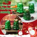 6 Pcs Christmas Tree Mason Jars Glasses Cups Reusable Christmas Drinkware Cookie Storage Holiday Tumbler Mug 19 oz Candy Mason Jar with Lids and Straw for Xmas Party Gift