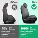 CreekT® Custom Waterproof Seat Covers: for Toyota Tundra 2014-2021 CrewMax Cab,Full Covered for Toyota Tundra Faux Leather Seat Covers with Carbon Fiber Accents 2021 2020 2019 2018 2017 2016 2015 2014
