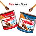 Nutella & Go! Hazelnut Spread with Breadsticks, On-the-Go Snack Cups, 4 Snack Packs, 1.8 oz each
