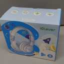 iClever BTH12 Kids Bluetooth Headphones,Colorful LED Lights Kids Headphones Wireless,74/85dBA Safe Volume,85H Playtime,Fast Charging,Bluetooth 5.2,Over Ear,Builtin Mic for iPad/Tablet/Airplane,Blue