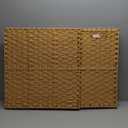 Greenstell Laundry Hamper with lid, No Install Needed, 110L Wicker Laundry Baskets Foldable 2 Removable Liner Bags, 2 Section Clothes Hamper Handwoven Rattan Laundry Basket with Handles, Natural