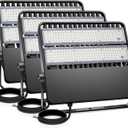 36000LM LED Stadium Flood Light Commercial 1500W Equivalent LED Arena Lighting Wall Mount Floodlights Outdoor 5500K 85-277V Waterproof 240W Shoebox Fixture for Court,Street,Yard 3 Pack