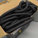 Garden Hose 100FT Non-Expanding, Lightweight Hose With 10-Function Nozzle, Leak-Proof No-Knot, Easy to Carry, Wear-Resistant, Sturdy 3/4GHT Flexible Water Hose for Outdoor (Black with Nozzle)