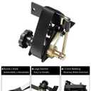 Ladder Rack Ratchet Straps with J-Hook (4 PCS), 1.4" Black Square Tube Mount, 1.5" Wide x 7.5' Long Black Retractable Ratchet Tie Down Strap Roof Rack, 500 lbs Load Heavy Duty, Cargo Buckle Lock Strap