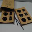 6 Pcs Black Candle Holders Set, Vintage Home Decor – Modern Taper Candlestick Holders for Wedding, Table Centerpieces – Great Gift for Housewarming, Birthday Parties, Wedding & Christmas Season