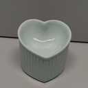 Green Ceramic Raised Cat Bowls, Tilted Elevated Food or Water Bowls, Stress Free, Backflow Prevention, Dishwasher and Microwave Safe, Lead & Cadmium Free