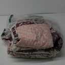 Exclusivo Mezcla Reversible Boho Quilt Set King Size, 3 Pieces Patchwork Brown All Season Bedspreads, Ultra Soft Floral Coverlet Bedding Set with Printed Pattern (1 Quilt, 2 Pillow Shams)