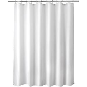 Titanker Waterproof Fabric Shower Curtain Liner Washable, Cloth Shower Liner with Magnets, White Shower Liner Soft Fabric, Lightweight Shower Curtain Liner, 70x72 Inches