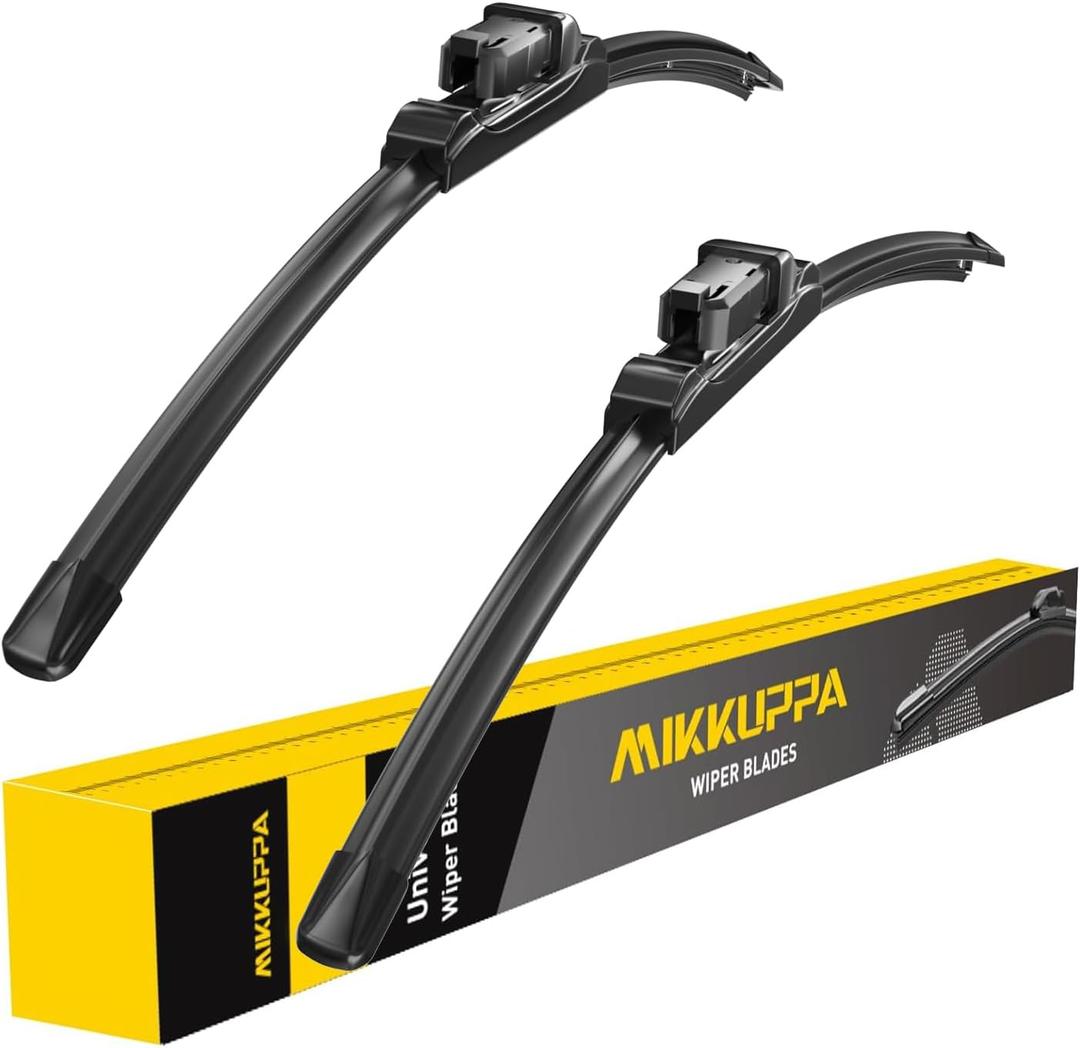MIKKUPPA 24"+19" Windshield Wipers Blades - Replacement for 2011-2023 VW Jetta, 2012-2018 VW Passat, 2013-2017 VW CC - All Season Quiet Front Wiper Blades, Pack of 2