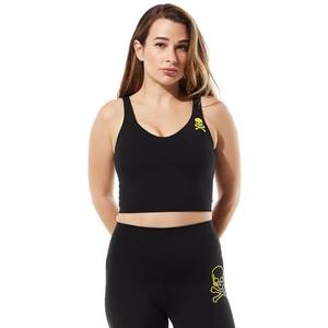 SoulCycle Women's Front Row Crop Tank Skull, S
