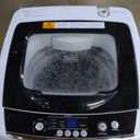BLACK+DECKER 0.9 Cu. Ft. Portable Washer, 6.6 lb. Capacity Washing Machine for Homes & Apartments, 5 Wash Cycles, Quick Connect Sink Adapter and Drain Hose Included, Transparent Lid, BPWM09W, White