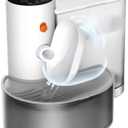Smart Pet Water Fountain, Automatic Wireless Pour-Over Cat Water Dispenser, Removable Ultra Silent Automatic Water Feeder Long Endurance Large Capacity Pet Water Dispense for Many Pets