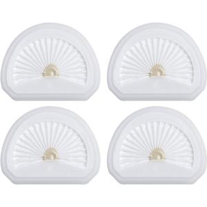 4Pack VLPF10 Replacement Filters Compatible with Black and Decker Hand Vacuum Filter Model # HLVA320J00 HLVA315j & N575266