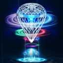 Magical Flying Ball,Flying Toy For Kids With Motion-Control & 3d Flip,Usb Rechargeable Cool Hover Bouncing Spinner Gift For Boys Girls Teens Ages 8 9 10 11 12 Years Old (Silver) (Lite)