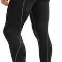Roadbox 1, 2 or 3 Pack Men's Compression Pants Athletic Base Layer Cycling Tights Leggings for Running Yoga Basketball, L