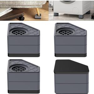 Anti Vibration Pads for Washing Machine, Washer & Dryer Pedestals Shock and Noise Cancelling Washing Machine Foot Pads, Washing Machine Support Stabilizer Mat Protect Laundry Shaking Walking Skidding