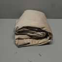 Drapenova 102 Inch Long Custom Velvet Curtains,Beige Room Darkening Noise-Reducing Pleated Drapes with Hooks and Back Tab, Modern White Tone Window Panels for Bedroom, Living Room,2 Panels