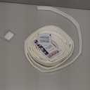 196 Wedge-Shape Foam Window Weather Stripping Door Seal Strip,Soundproofing Frame Winter Insulation Tape for Exterior Front Door,Noise Cancelling Window Inserts,Door Gap Filler Light Blocker,White