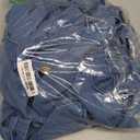 Fazortev Women's Long Double Breasted Denim Jacket Oversized Button Down Maxi Jean Coat Classic Lapel Outercoat. size small