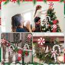 6 Pcs 12" Extra Large Christmas Foam Candy Ornaments Giant Candy Cane Christmas Tree Hanging Decorations Jumbo Lollipop Xmas Tree Decor for Home Office Yard Indoor Outdoor Porch Props Crafts