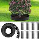 15 Ft Planting Grow Rings with 15 PCS Spikes Plant Rings for Outdoor Plants Planting Ring for Separate Rock and Maintain Moisture