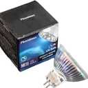 6PCs MR16 12V 50W EXN High Output 800LM Halogen Bulb GU5.3 Pin Base, 2-Inch 38 Beam Angle, UV Stop Tempered Glass Cover, Dimmable Spot Light, Warm White 3000K