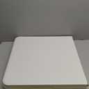 Folding Table 4 Foot Portable Heavy Duty Plastic Fold-in-Half Utility Table Small Indoor Outdoor Adjustable Height Folding with Carrying Handle, Camping and Party,White