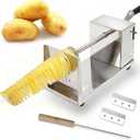 Tornado Potato Spiral Cutter, AIDOIT Manual Stainless Steel Potatoes Twister Cutter