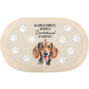 Dachshund Gifts Dog Mat for Muddy Paws, Dachshund Doormat, Dog Crate Bed Mat, Dachshunds Dog Rug, 17x29 Inch