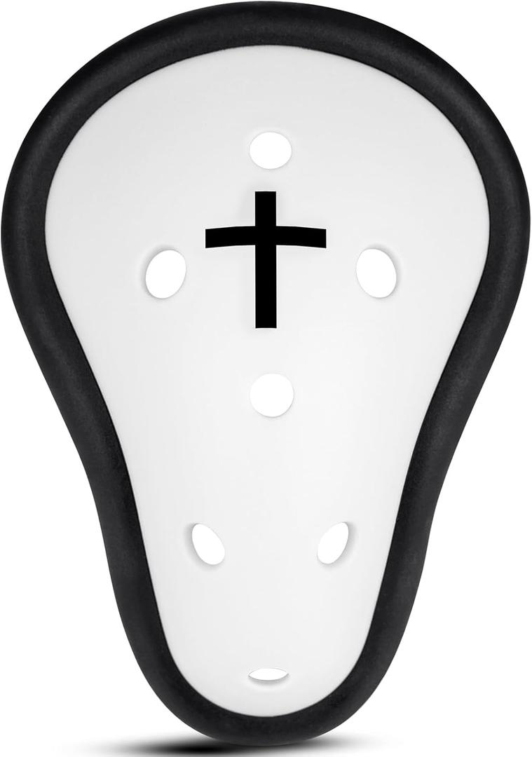 Athletic Cup Support Football Baseball Cup Protective Supporter Sports Protection for Rugby Comfort Fit MMA Lightweight with Cross Design (Large)