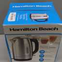 Hamilton Beach Electric Tea Kettle, Water Boiler & Heater, 1.7 Liter, Cordless Serving, 1500 Watts for Fast Boiling, Auto-Shutoff and Boil-Dry Protection, Stainless Steel with LED Light Ring (41037) (1.8 Quarts)