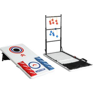 Lifetime Heavy Duty Cornhole, Ladder Golf Game and Table Combo Set
