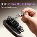 Creative Art Mini Hair Brush, Travel Brush for Women & Kids, Mini Brush for Hair Detangling Wet or Dry, Travel Hair Brush with Soft Bristles, Smoothing Hair Brush, Travel Hairbrush Tames Flyaways